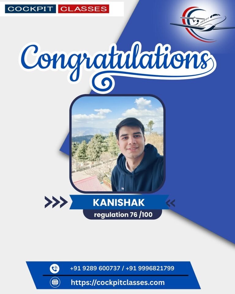 100% Score in Regulation – First Attempt! 🔥Our students nailed it in the first go!Join Cockpit (4)