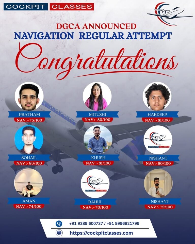 Congratulations to Our Achievers! ✈️DGCA has officially announced the 2025 Navigation Results, a